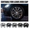 4Pcs Car Emblem Wheel hub Center Badge Cap Decor Accessories For Lexus LS LC IS350 ES300h ES300 IS250 IS220d NX350h RX GS350 ES