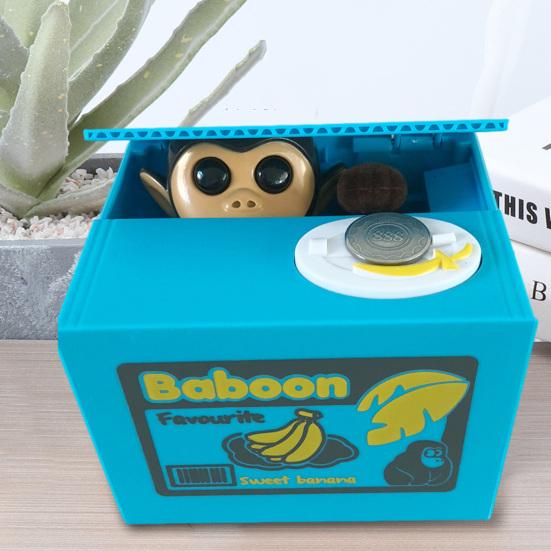 Pușculiță Furtul automat de bani Bancă de monede Pușculiță Pisica lacomă Pușculiță compatibilă cu monede din SUA Cutie de economisire a banilor pentru copii