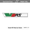 Compatible avec Volkswagen Skoda Octavia/Fabia RS: Logo VRS de calandre/aile/métal arrière et autocollant de carrosserie