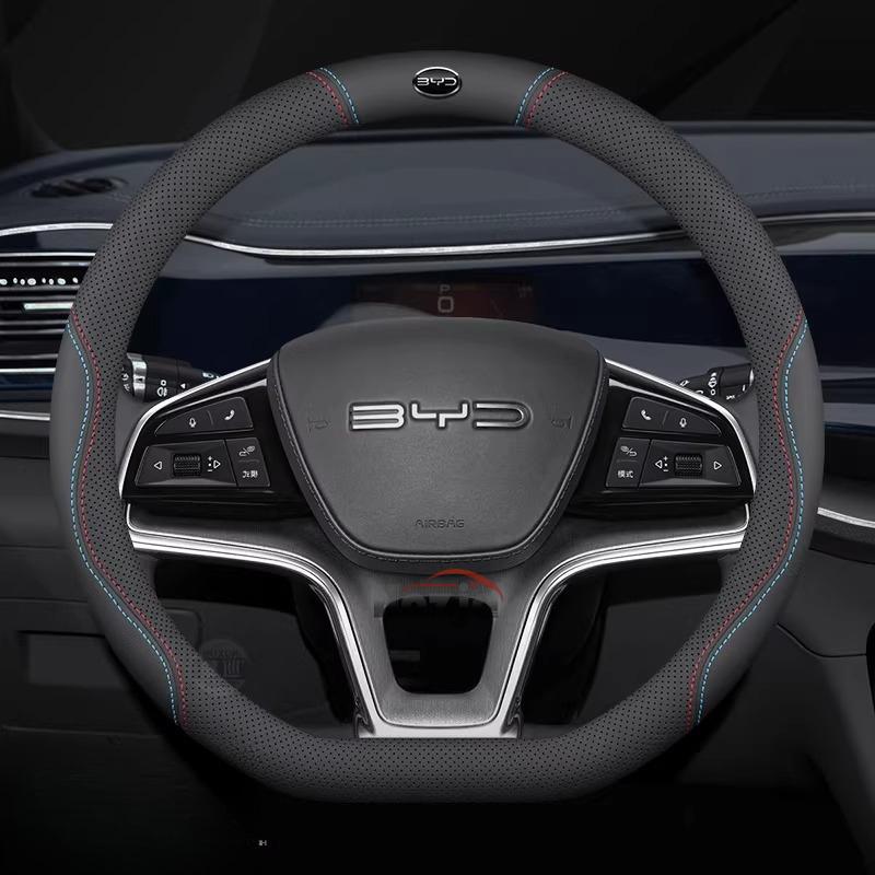 Leder Auto Lenkradabdeckung für BYD Seal U Dmi Innenzubehör BYD Sealion 5 7 2025 2026 Lenkradabdeckung