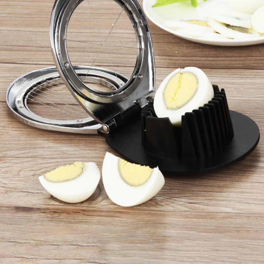 Ergonomic Handle Egg Cutter Rust-proof Eggs Divider Kitchen Gadget Strawberry Cutter  Restaurant