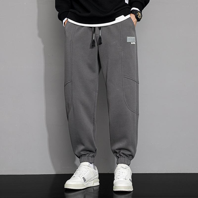 

Men s Casual Pants Autumn Fashion Student Leggings Loose Sports Nine-point Pants Men XXXXL