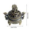 Exquisite Auspicious Cloud Incense Burner Suanni Plate Small Incense Burner Chinese Double Dragon Carved Cauldron Stove