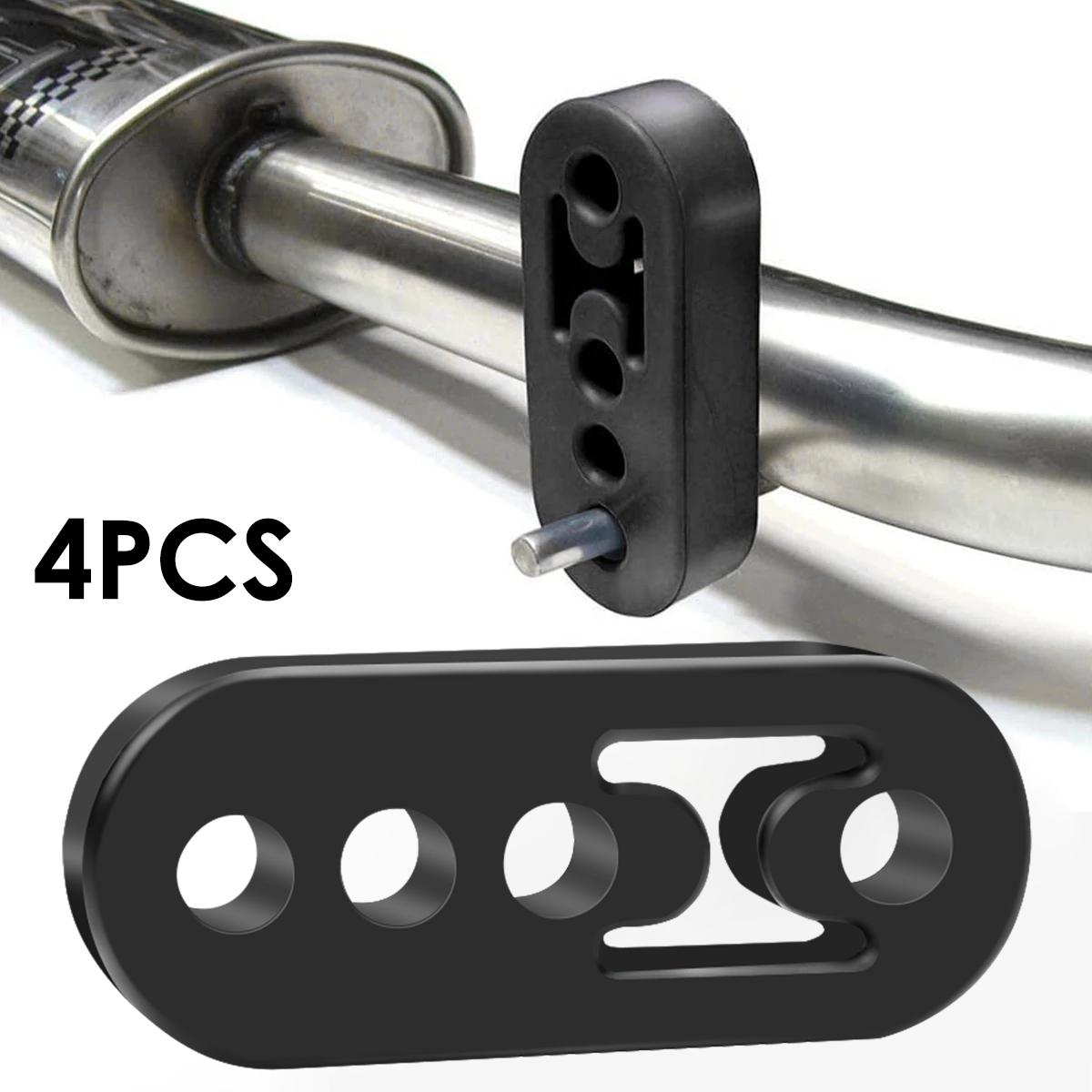 2/4 Exhaust Pipe Hanger Rubber Exhaust Bracket Shock Absorbing Protection Automotive System Universal Exhaust Muffler Bracket