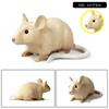 Oenux Wild Animals Simulation Rodent Marmot Mouse Model Squirrel Rat Chinchilla Action Figure Figurine Collection Cute Kid Toy