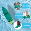 Mini Finger Surfboard Water Floating Balance Toy for Pools Bathtubs Pocket-sized Plastic Surfing Fingerboard for Kids Adults