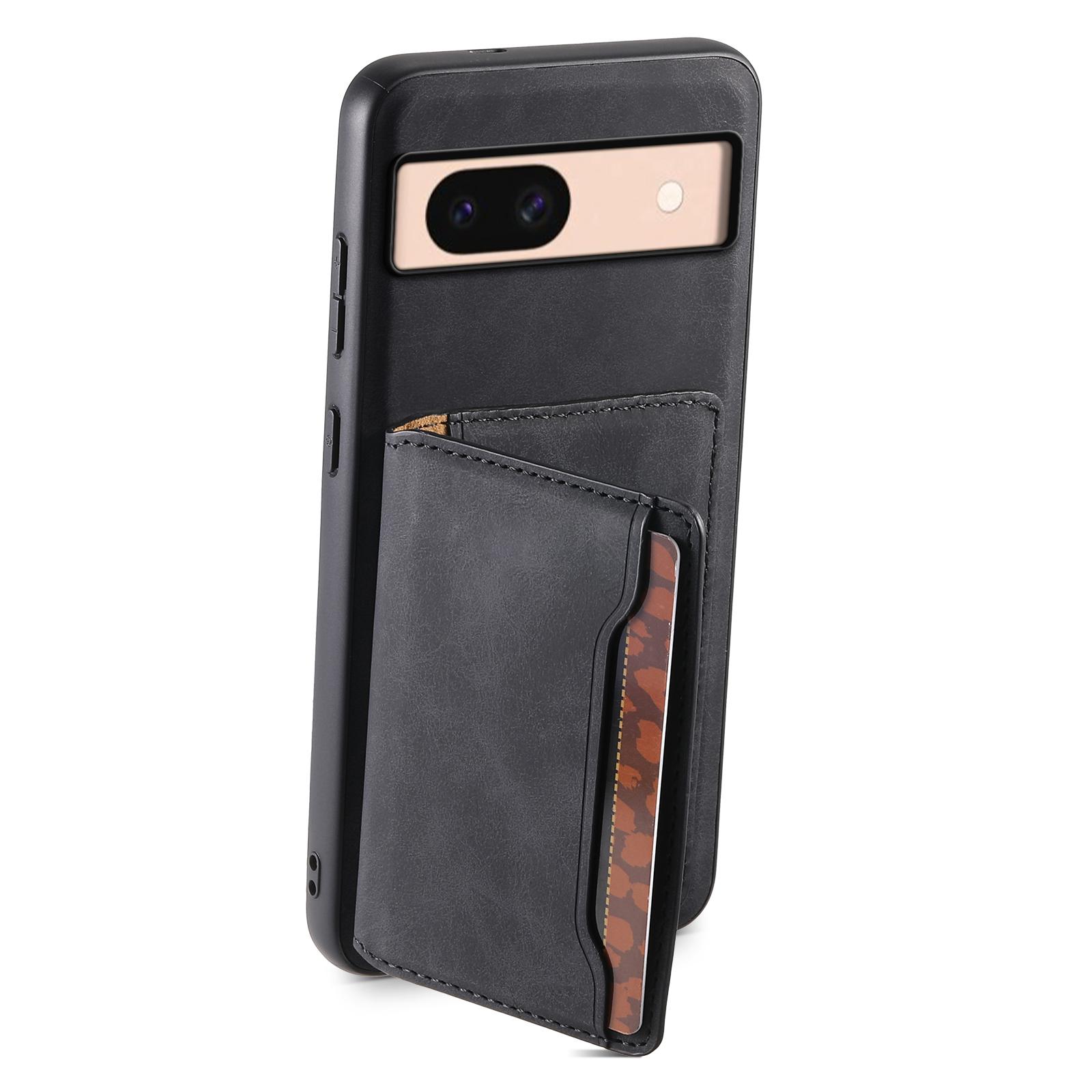 

DENIOR D13 For Google Pixel 8a Case 2 in 1 Detachable Leather Phone Back Cover Black