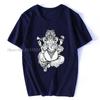 Ganesha Tshirt Elephant God T Shirt Unisex Black White Tshirt Simple Casual Birthday Gift Cotton Tops Tee Harajuku Streetwear