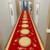 Classical Corridor Carpets Hallway Decor Chinese Style Long Runner for Aisle Passageway Decoration Home Red Carpet Washable Mats