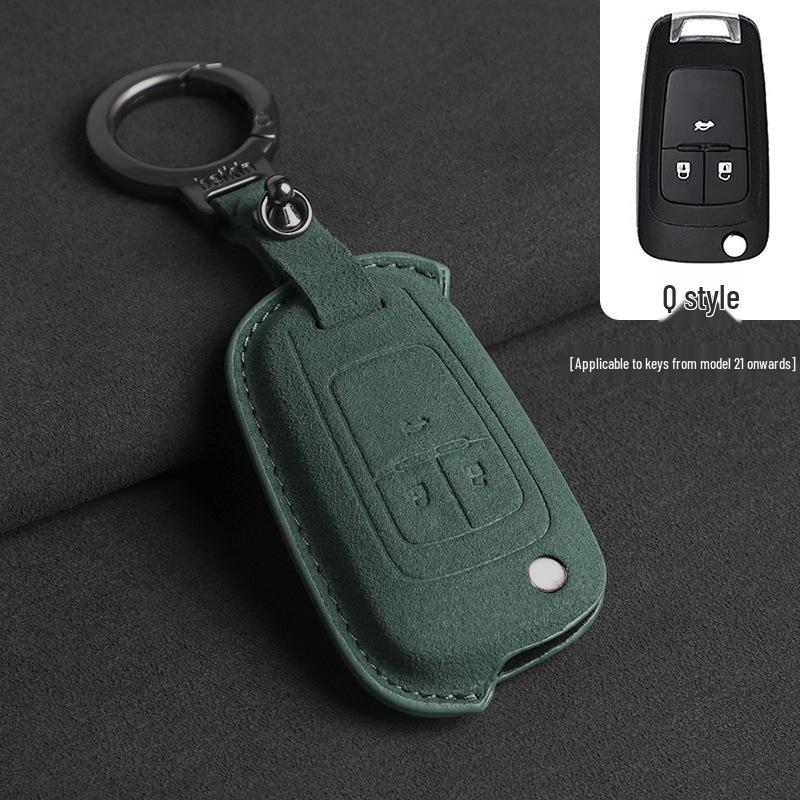 Suede Car Key Cover for Buick and Chevrolet Folding Keys
