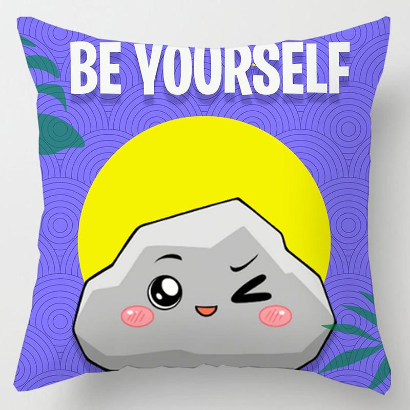Lankybox Decorative Soft Pillow Case Cushion Cover For Comfortable Car Travel