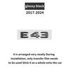 Suitable for Mercedes Benz rear letter sticker W213 C238 w214 E43 E53 E63S E200d E260 E300 E350e E450d 4MATIC V8BITURBO GloosyBK HJS2