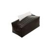 Luxury Waterproof Leather Woven Tissue Box