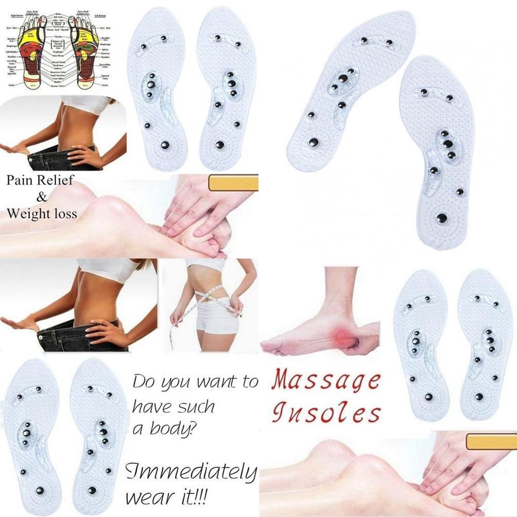 Premium Quality Silicone Insole Magnetic Therapy Anti Fatigue Massage Insoles For Ultimate Comfort
