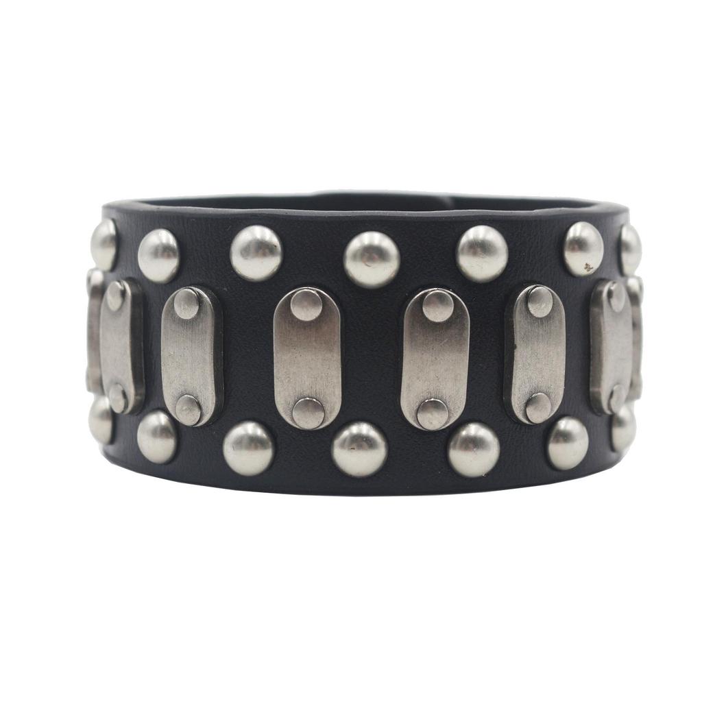 Trendy Retro Punk Leather Rivet Bracelet