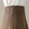Women High Waist Vintage Skirts Winter Medium-length Maoni Fashion A-line Casual Loose Hem Half-body Skirt Feamle Faldas