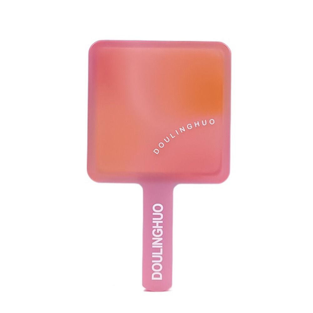 

Eyelash Extension Handheld Mirror Vanity Mirror Portable Makeup Mirror Handheld Square Dressing Mirror Makeup Tool розовый