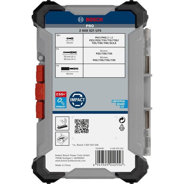 BOSCH Professional Driver Bit Set 20-Piece Silver
