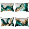 Simple Watercolor Marble Pillowcase Living Room Home Sofa Bedroom Pillowcase Imitation Super Printed Cushion