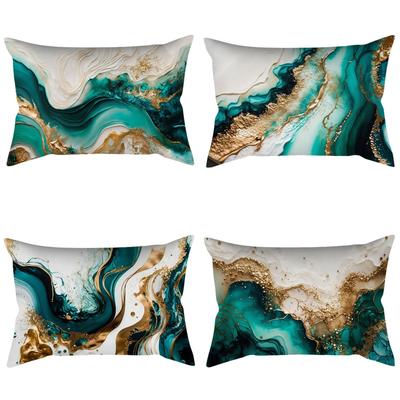 Housse d'oreiller marbre aquarelle simple Salon Maison Canapé Chambre Housse d'oreiller Imitation Super Imprimé Coussin