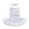 Summer Children Rose Sleeveless Princess Girl Solid Color Cute Princess Dress