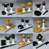 Single  MOC Bricks Black Golden Armor Warrior Medieval Knights Rome Weapon Action Figure Educational Building Block Gifts