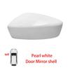Protective Cover Door Mirror Shell For Mazda 2 DEMIO 2014-2017 Picture Frame Long Strip Shell Pearl White Bright Red Blue Gray