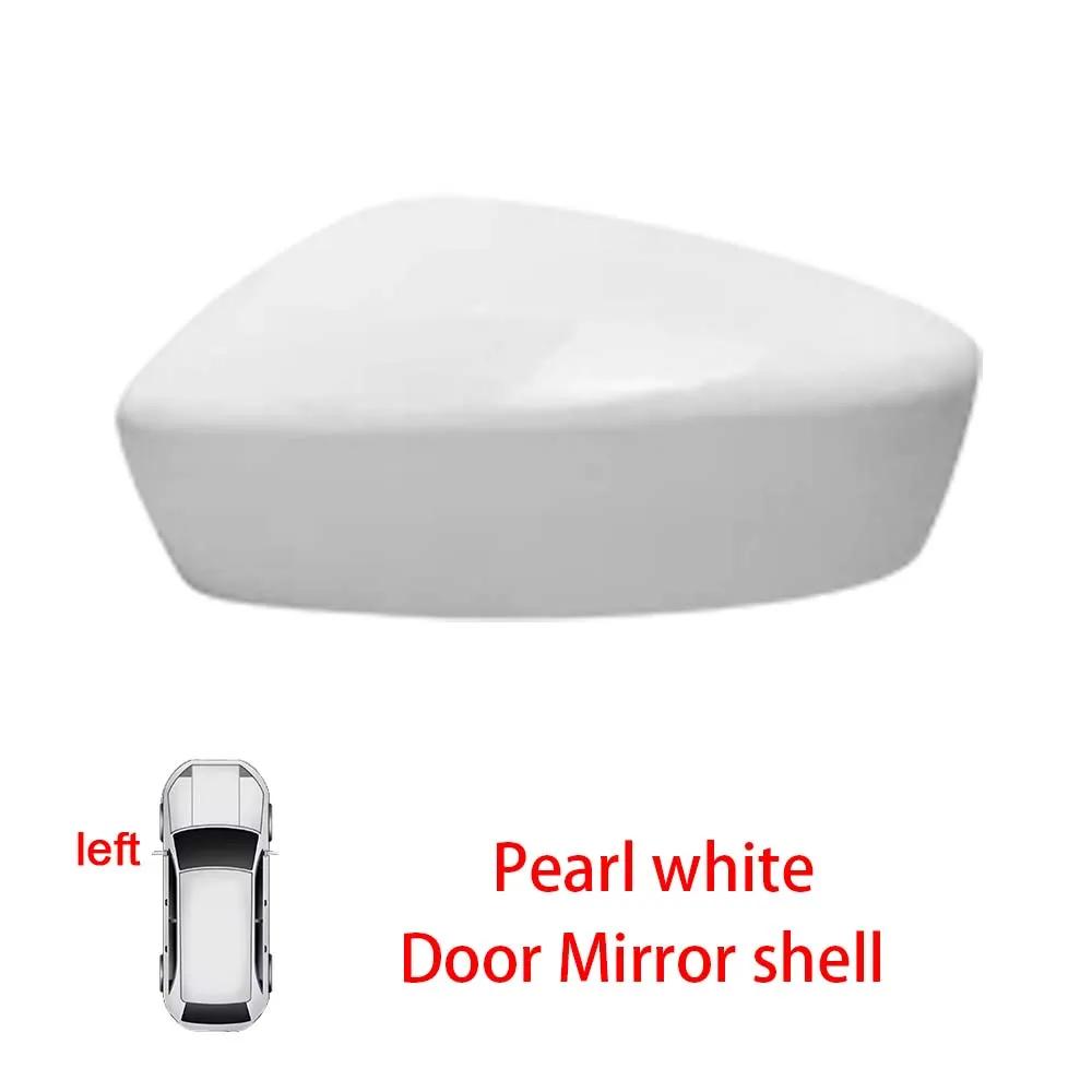 Protective Cover Door Mirror Shell For Mazda 2 DEMIO 2014-2017 Picture Frame Long Strip Shell Pearl White Bright Red Blue Gray
