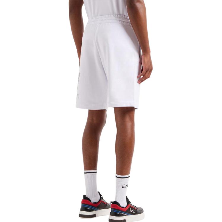 Emporio Armani Raised-logo Cotton Track Shorts 3DPS76-PJSHZ-1554