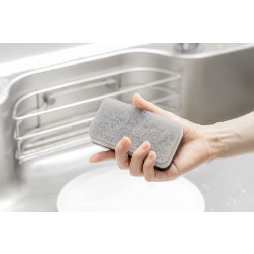 Seiei Monotone Sponge Set of 5 (74723) Kitchen Sponge for Oil Removal, Long-Lasting, Three-Layer, Slim, Non-Abrasive, Soft Type, 3 X 6.3 X 12 Cm