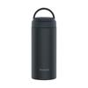 [With a Handle for Easy Carrying] Peacock Thermos Screw Mug Bottle Charcoal Gray 350ml Water Bottle Thermos Warm/Cold Magic Bottle Handle Lightweight