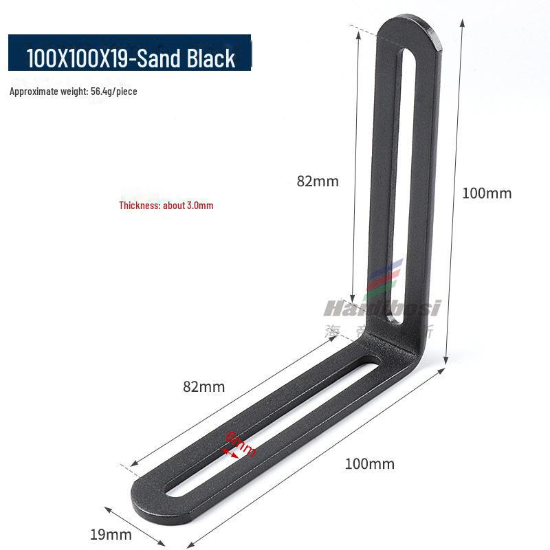 Stainless Steel Adjustable L-Shaped 90° Angle Bracket Connector