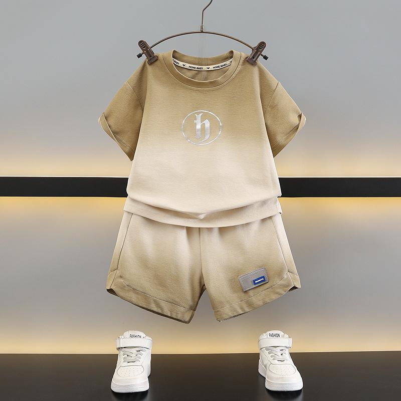 

Boys Summer Short Sleeve Set: Stylish & Casual Kidswear 2025 90 cm жёлтый