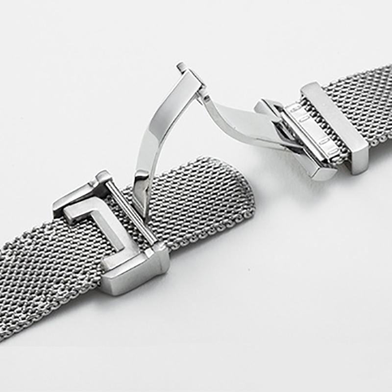 20mm 22mm Milanese Stainless Steel Mesh Watchband For Omega Seamaster 300 007 I-WC PORTOFINO FAMILY Series Folding Clasp Strap