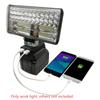 8 Inch Diameter Rechargeable LED Work Light with 2 USB for Makita 14.4 V 18V Bl1430 Bl1830 Li-ion Battery, Outdoor Use