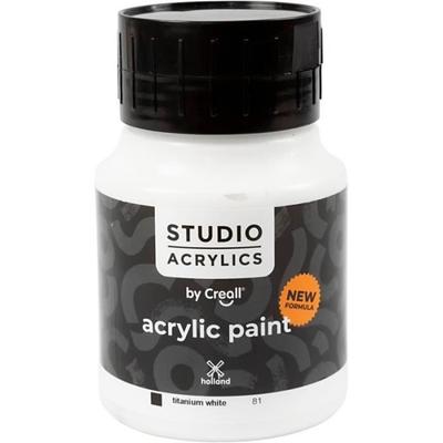 Acrylic Paint - Creall - Studio - White (81) - Opaque - 500 Ml
