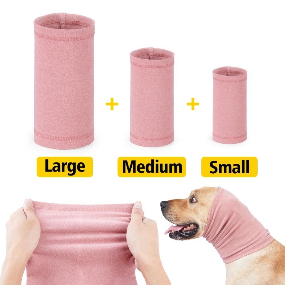 Dog Scarf Hat Elastic Dog Calming Earmuffs Warm Soft Dog Grooming Earmuff Headband Noise-Proof Pet Ear Cover Travel