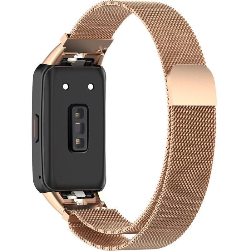 Milanese Bracelet Strap for Huawei Band 6, Rose Gold
