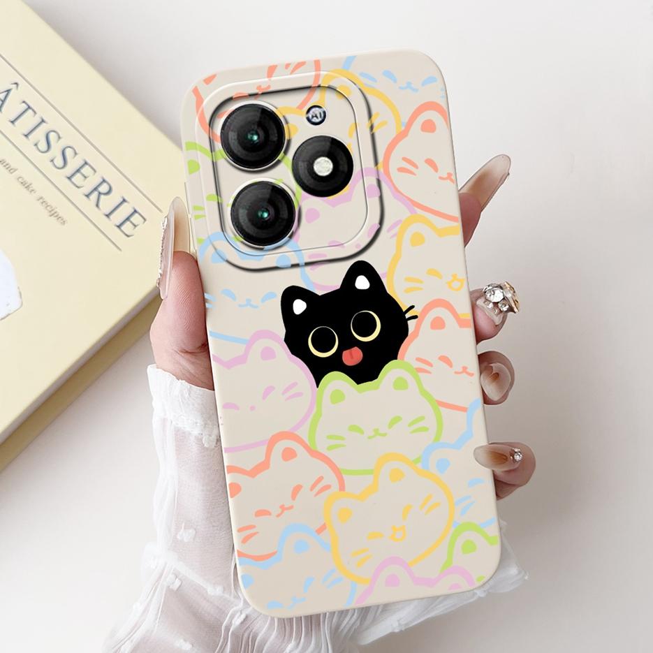 For Itel A70 Case A665L Cute Panda Cartoon Cover Soft Silicone Shockproof Phone Case Fopr Itel A70 A 70 ItelA70 Back Cover Shell
