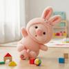 Kawaii Style Pig Doll Cute Cartoon Design Milk Tea Plush Toy Cartoon Pig Plush Toy  Kids Gift