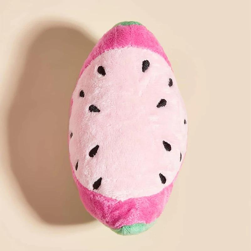 1 Sliced Watermelon Pet Plush Toy for Dogs and Cats To Interact and Play