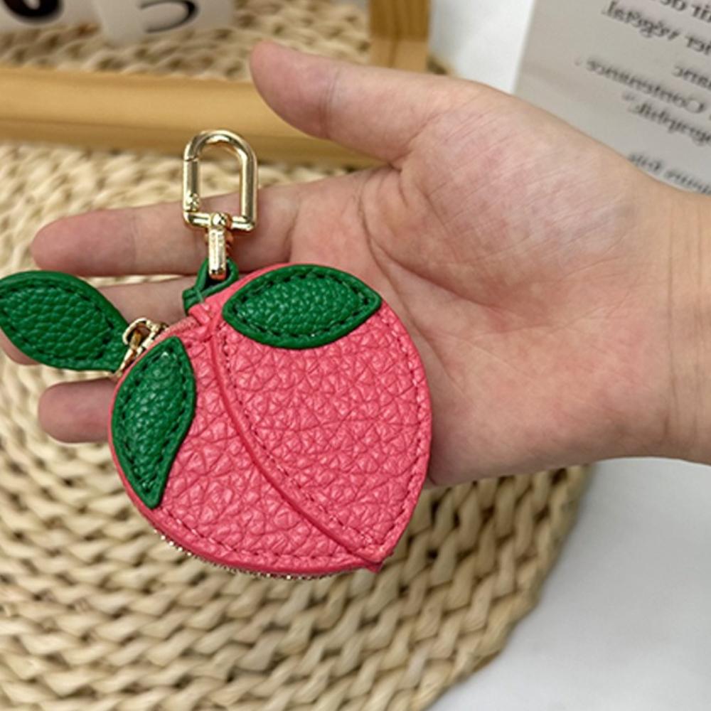 Wallet Fruit Shaped Keychain Door Lock No Card Earphones Anti Loss and Anti Drop Fashion Keychain Pendant Accessories Gifts