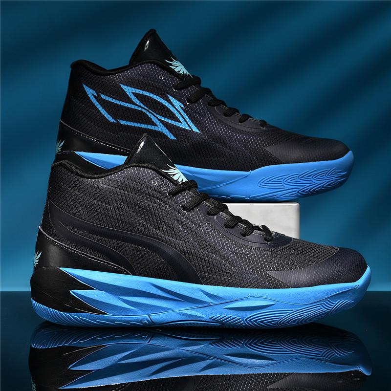 Mens Basketball Sneakers Breathable Cushioning Training