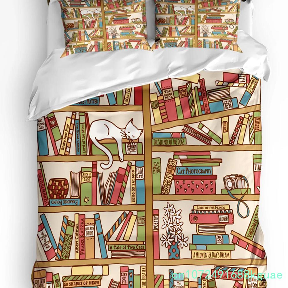 Haustier Katze Niedliche Rosa Nelkenblumen 3tlg. Bettwäscheset Für Schlafzimmer Doppelbett Heimtextil Bettbezug Steppdeckenbezug Kissenbezug
