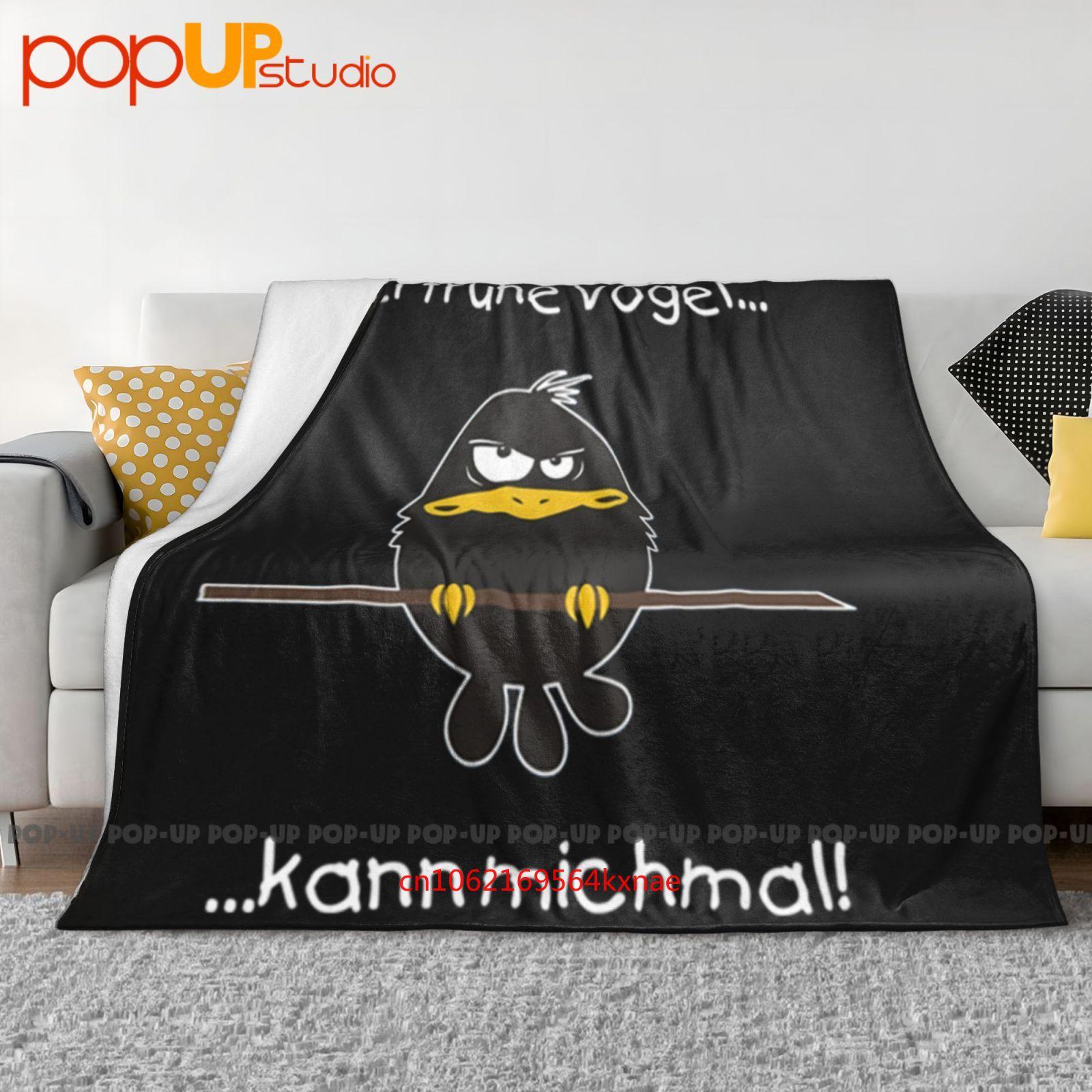 Der Fruhe Vogel Kann Mich Mal Ultra-Soft Blanket Quilt Winter Sofa Cover Bed Covers 30x40in