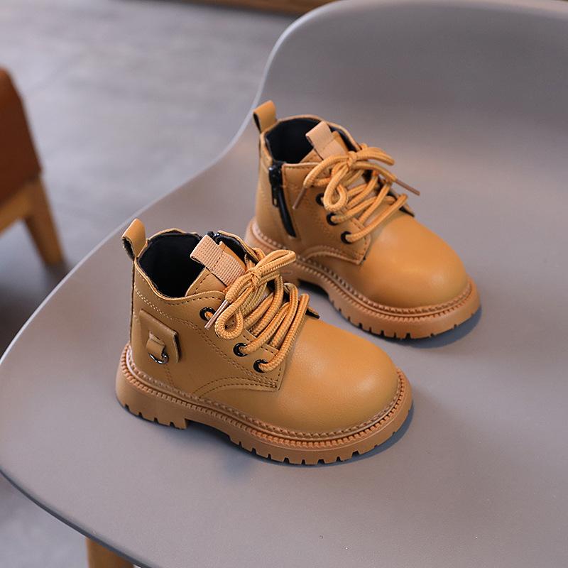 Children's Martin Boots, New Autumn and Winter Children's Shoes, Girls' Baby Boots, Little Yellow Boots, Boys' Casual Ankle Boots