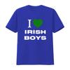 I Heart Irish Boys T Shirt Love Trendy Y2K St Patricks Day Lucky Slogan vintage Washed Soft Slightly Casual designer clothes