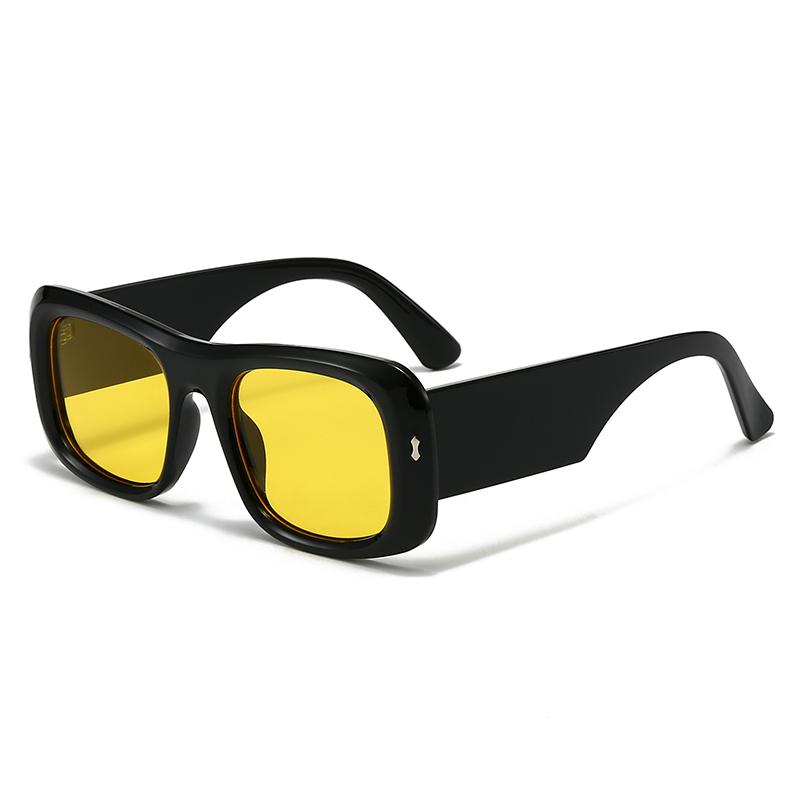 1/4pcs Vintage Square Sunglasses Women Large Frame Candy Color Gradient Leopard Eyewear Unisex UV400 Protection