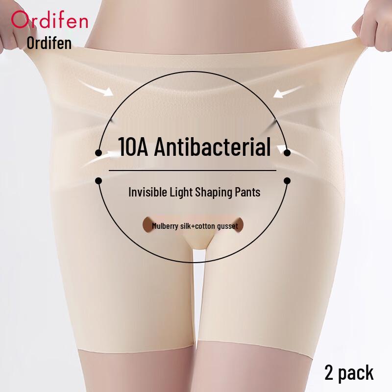 

Audifen Женские шорты-безопасности с высокой талией, утягивающие живот, бесшовные, из ледяного шелка M