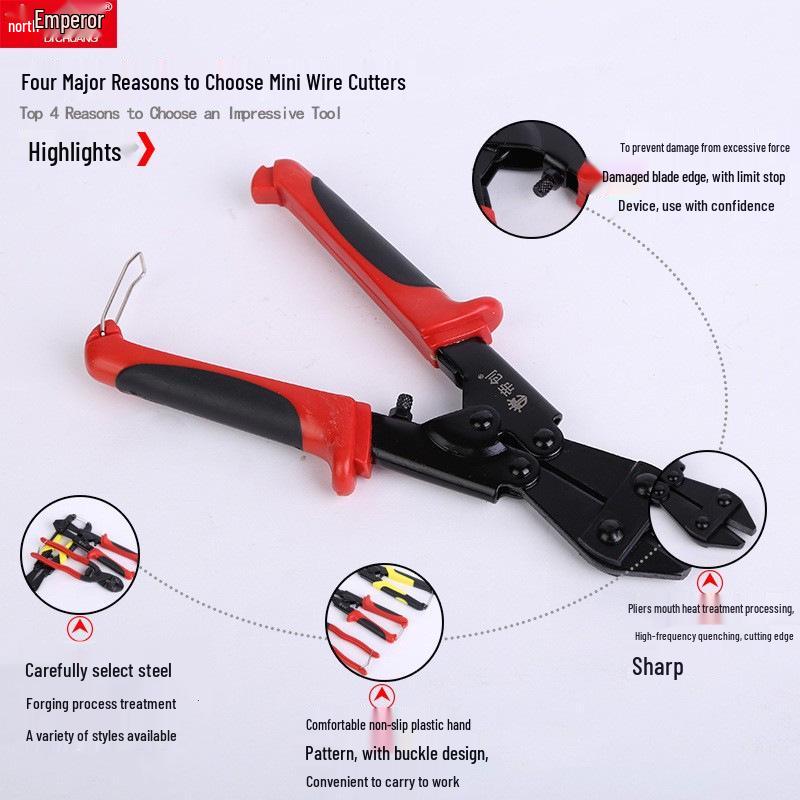 Di Chuang 8-inch Forged Mini Steel Wire Cutters